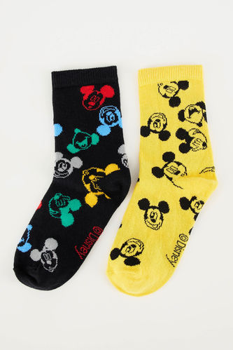Erkek Çocuk Mickey Mouse Lisanslı 2'li Soket Çorap