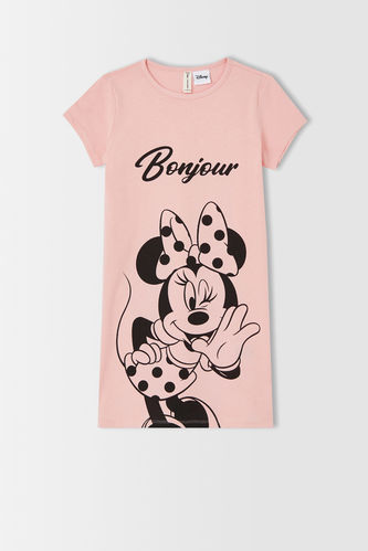 Girl Licensed Per Minnie Mouse Short Sleeve Girls