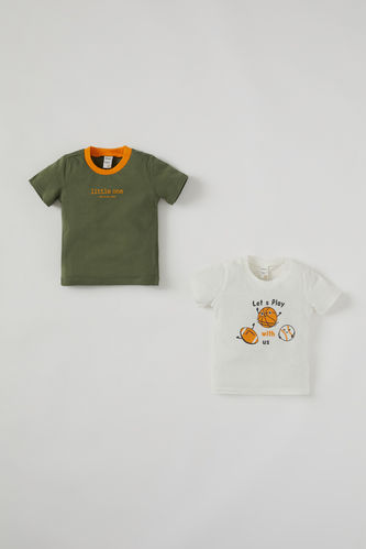 Baby Ball Print 2-Piece Short-Sleeved T-Shirts