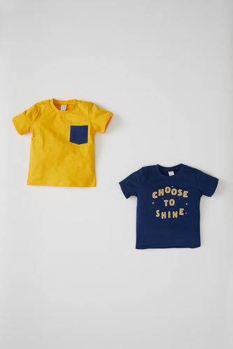 T-shirt en coton 2 pièces imprimé bébé garçon