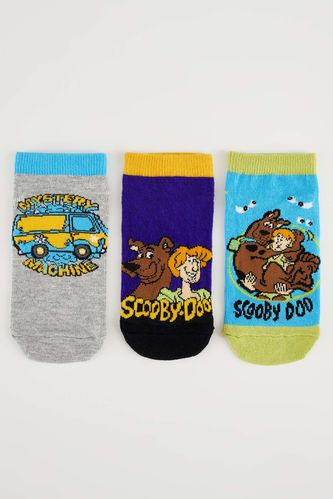 Erkek Çocuk Scooby Doo Lisanslı 3'lü Patik Çorap