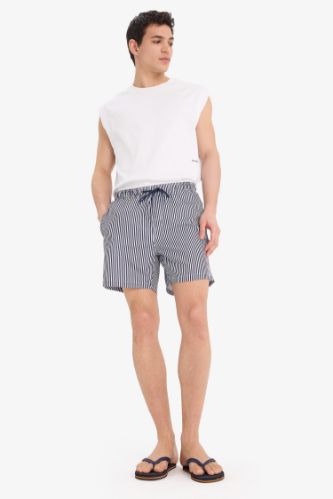 Striped Short Swim Shorts