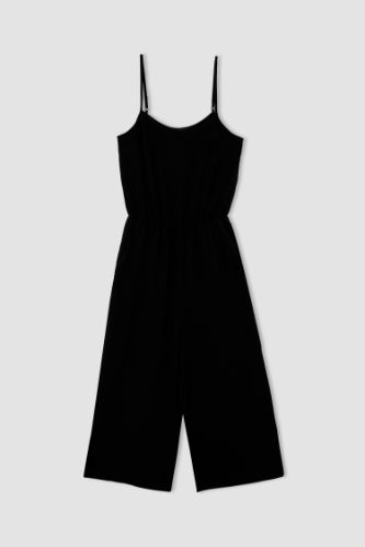 LONG STRAPPY JUMPSUIT - Black