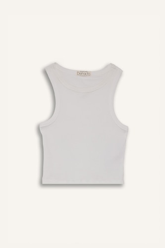 Slim Fit Camisole Halter Collar Tank Top