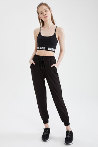 Regular Fit Lace-Up Joggers