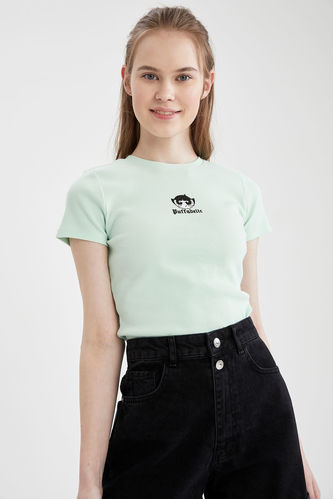 Coool Powerpuff Girls Lisanslı Relax Fit Crop Tişört
