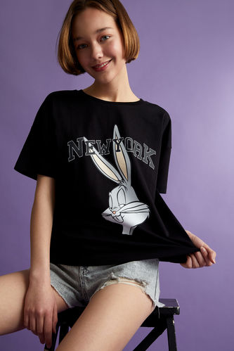 T-shirt à manches courtes surdimensionné sous licence Looney Tunes