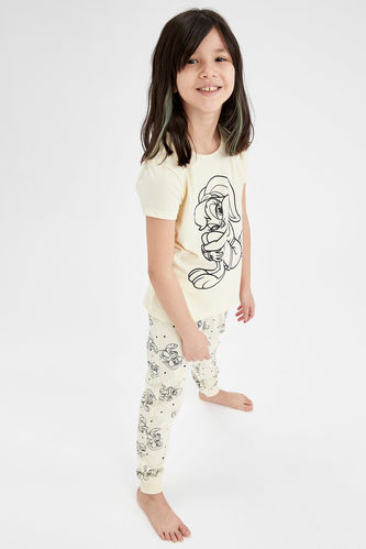 Kız Çocuk Lola Bunny Lisanslı Kısa Kol Pijama Takımı