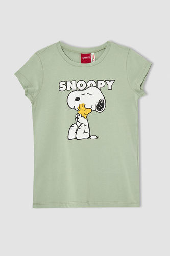 Girls Snoopy Licensed Short Sleeve T-Shirt