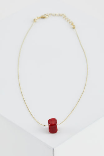 Long Stone Baby Chain Necklace