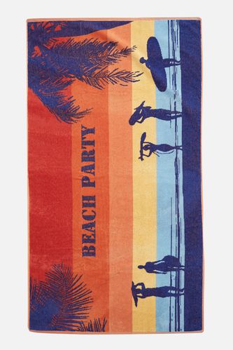 Men Patterned Cotton Beach Towel