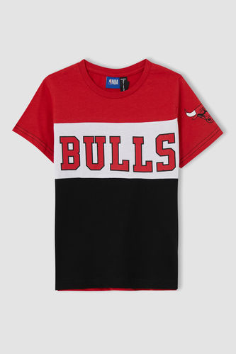 Boy Crew Neck Short Sleeve NBA Printed T-Shirt