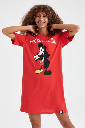 Mickey & Minnie Mouse  Tişört %100 Pamuk Elbise