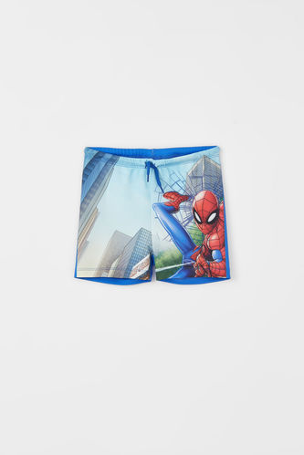 Boy Licensed Spider Man Drawstring Shorts