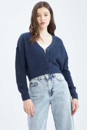 WOMAN Indigo Regular Fit Cardigan