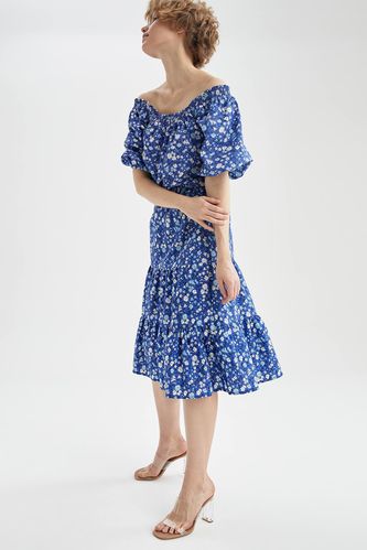 Regular Waist Sleeveless A-Line Firfirli Woven Skirt