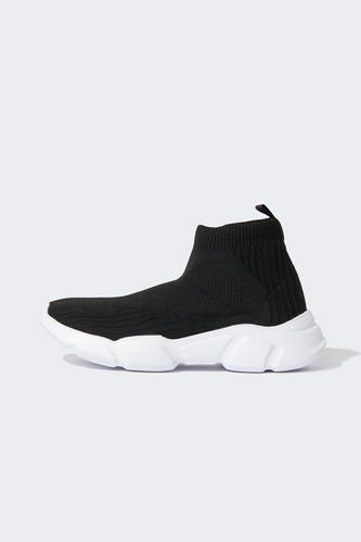 High-Top Slip On Trainers