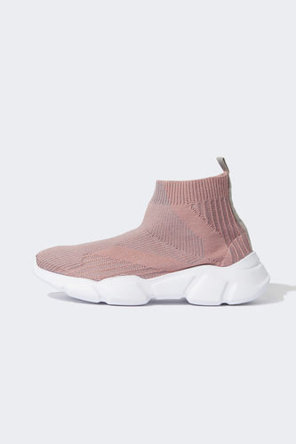 High-Top Slip On Trainers