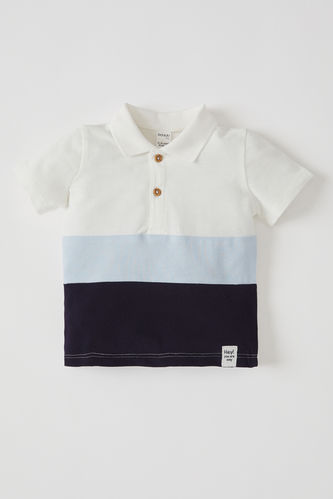 T-shirt à manches courtes à col polo pour bébé garçon