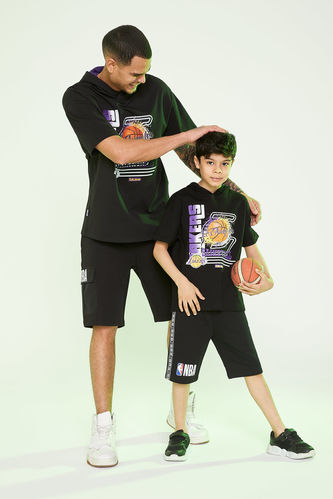 T-shirt à manches courtes sous licence NBA Los Angeles Lakers pour garçon