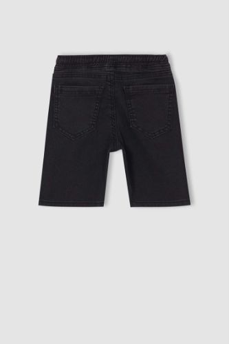 Regular Fit Denim Bermuda Shorts