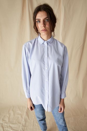 Basic Relax Fit Uzun Kol Gömlek Tunik