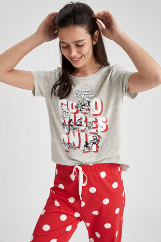 Ensemble de pyjama à manches courtes sous licence Mickey Mouse