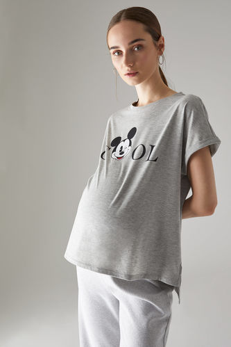 Mickey Mouse Crew Neck Maternity T-Shirt