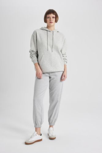 Better Bodies -Graphic Standard Sweatpants -Light Grey Melange