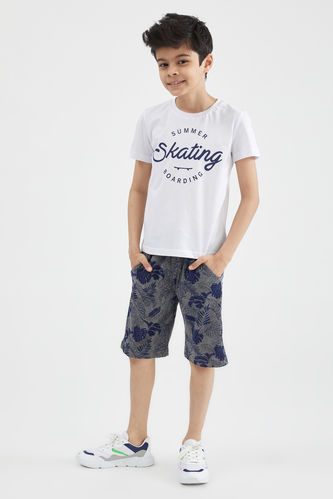 Boy Printed T-Shirt And Shorts Set