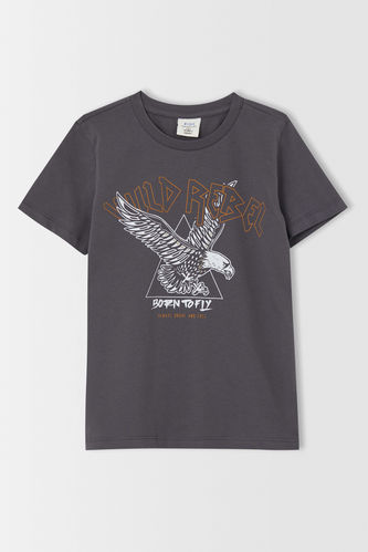 T-shirt à manches courtes pour garçon imprimé aigle