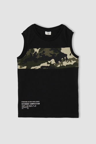 Boy Printed Sleeveless T-Shirt