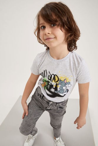 T-shirt à manches courtes sous licence Tom et Jerry pour garçon