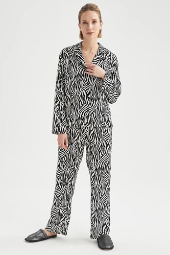 Pyjama décontracté à imprimé zèbre