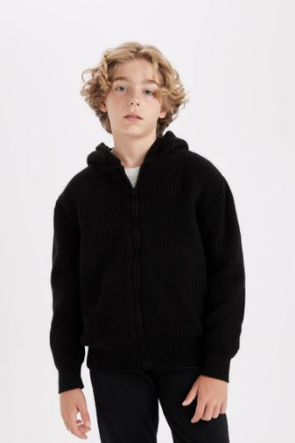 Black school cardigan best sale