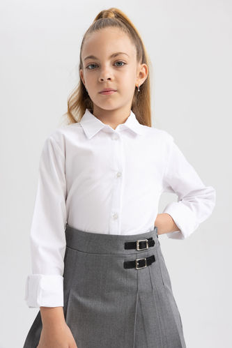 Kız Çocuk Uzun Kollu Basic Gömlek