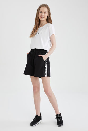 Printed Knit Shorts