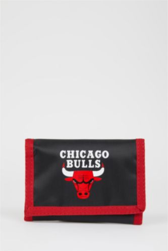 MAN Black NBA Chicago Bulls Licensed Wallet