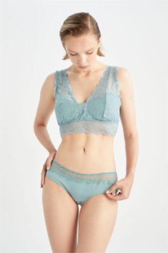 Woman Green Slip Panty