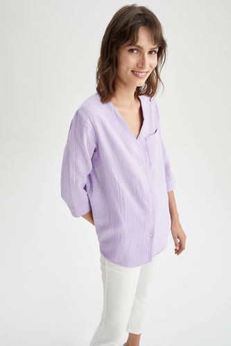 Relaxed Fit Long Sleeve Shirt