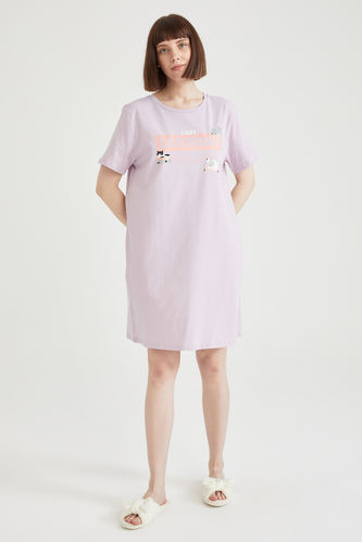 Relaxed Fit Printed Short Sleeve Nightdress