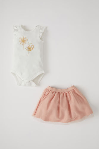 Frilly Onesie And Skirt Set