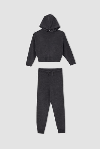 Girl Long Sleeve Sweater And Jogger Trousers Set