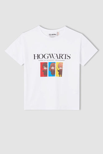 Kız Çocuk Harry Potter Lisanslı Kısa Kol Tişört