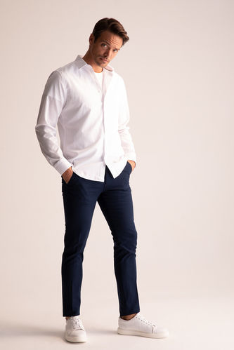 Slim Fit Basic Chino Trousers