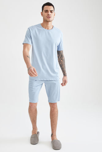 Slim Fit Short Sleeve T-Shirt And Shorts Pyjama Set