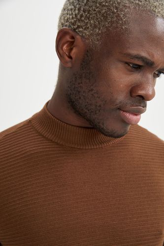 Standard Fit Long Sleeve Turtleneck Sweater