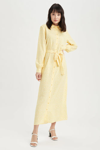 Modest- Long Sleeve Regular Fit Maxi Dress