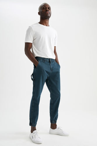 Green MAN Mid Rise Jogger Style Denim Jeans 2042824