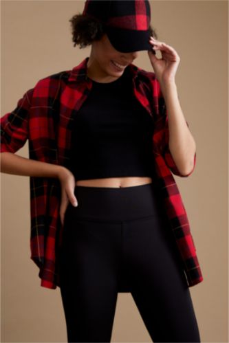 Red WOMAN Oversize Fit Long Sleeve 